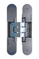 Kubi7 K7316 AS | Concealed door hinge in satin steel finish 