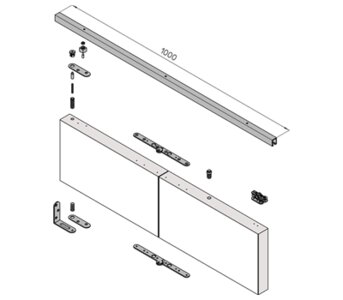 Puertas plegables extensibles Axia - Construcción (Materiales) - Puertas  plegables extensibles